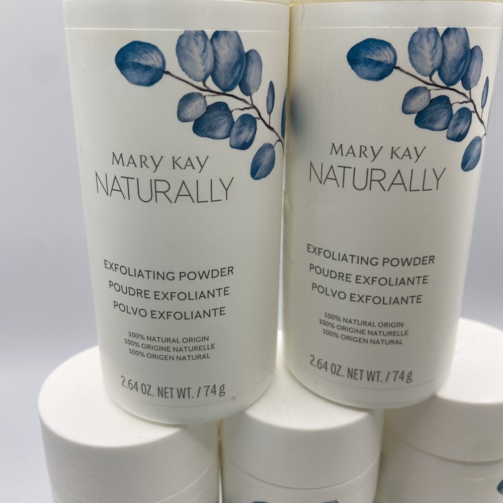 MARY KAY NATURALLY EXFOLIATING POWDER Lot Of 5 100% NATURAL ORIGIN 123970 Read - Picture 2 of 5